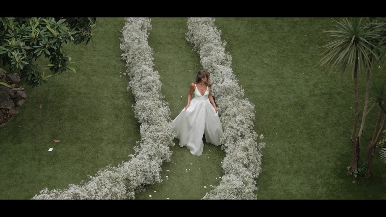 Fotograma de la pelicula de boda de Kyla y August en Villa Almanita